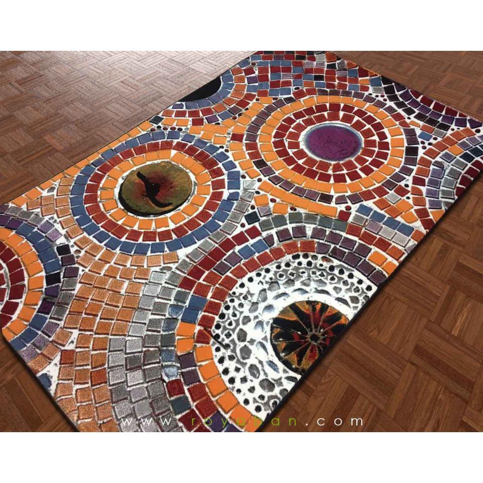 فرش سه بعدی 4 متری مدل سنگفرش