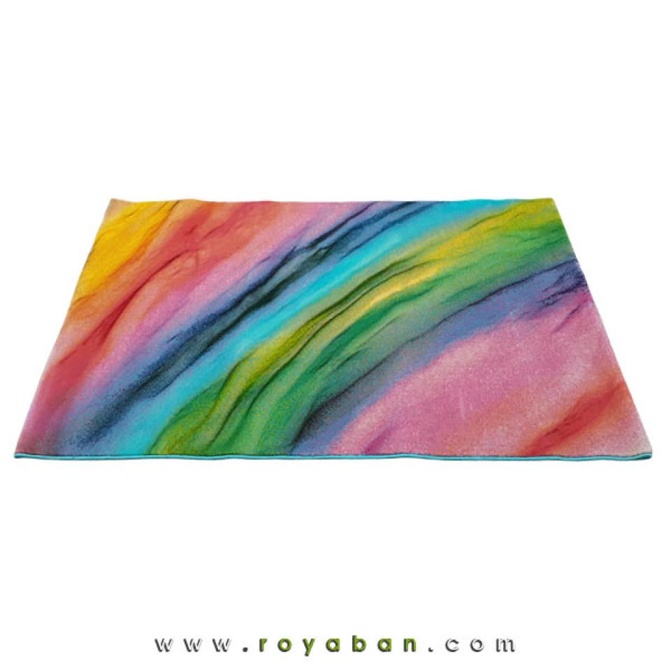 فرش سه بعدی 6 متری ساوین مدل رنگین کمان 