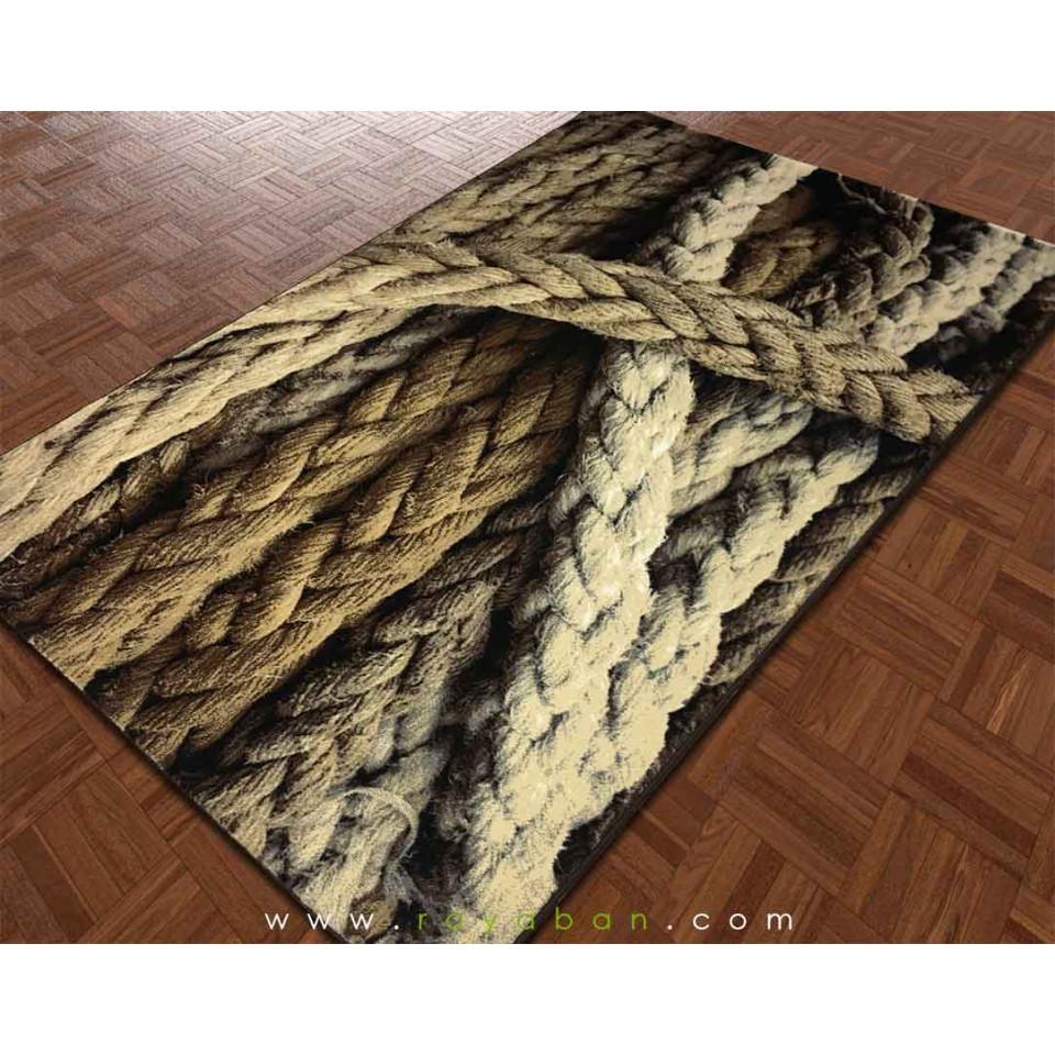 فرش سه بعدی 4 متری مدل طناب