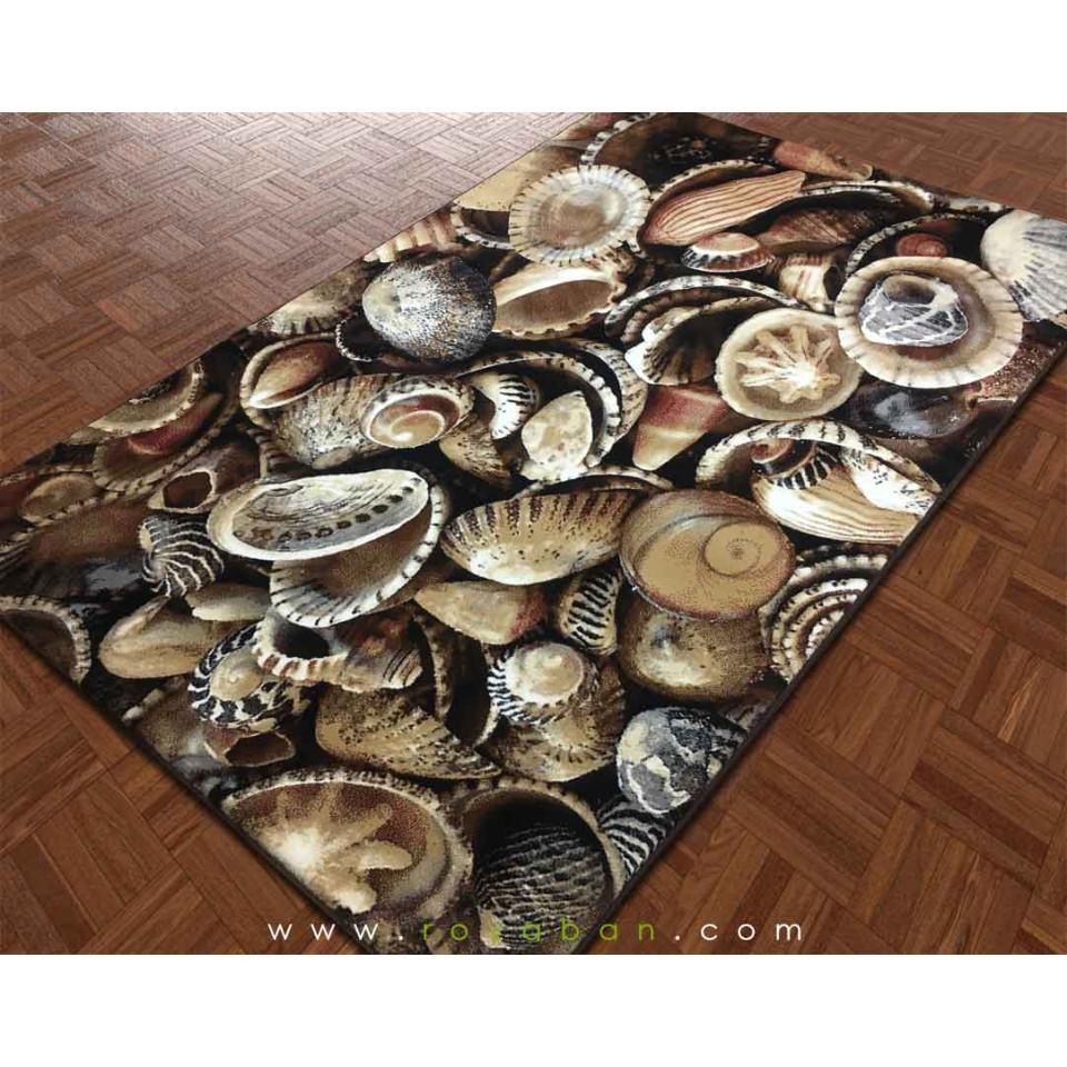 فرش سه بعدی 4 متری مدل صدف