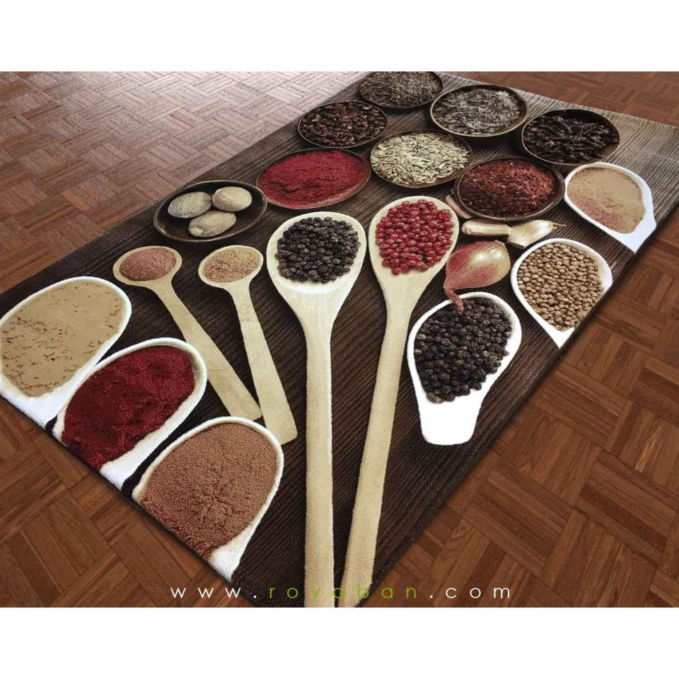 فرش سه بعدی 1.5 متری مدل ادویه