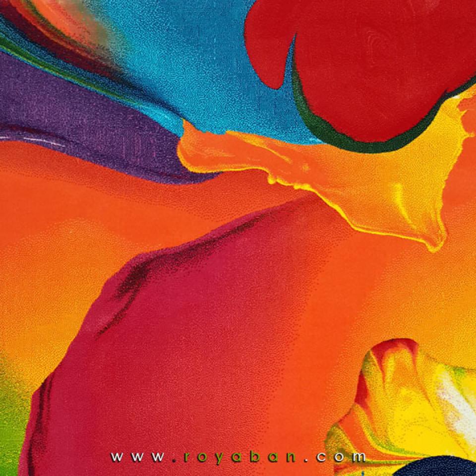 فرش سه بعدی 1.5 متری ساوین مدل اسپلش