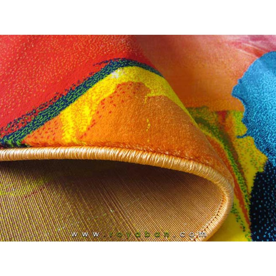 فرش سه بعدی 1.5 متری ساوین مدل اسپلش