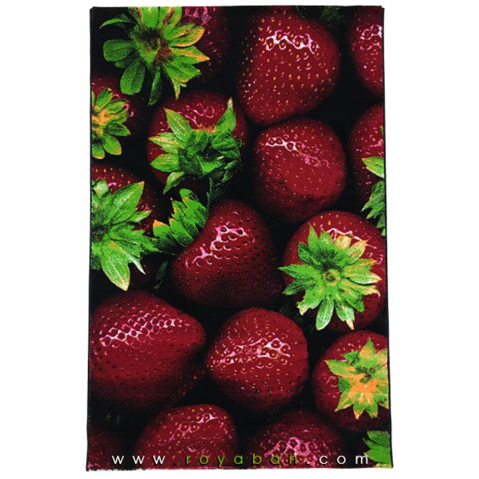 فرش سه بعدی 1.5 متری مدل توت فرنگی