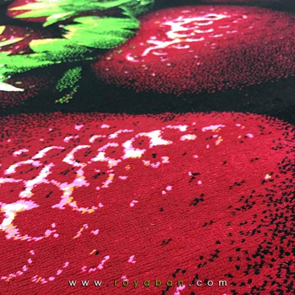 فرش سه بعدی 4 متری مدل توت فرنگی