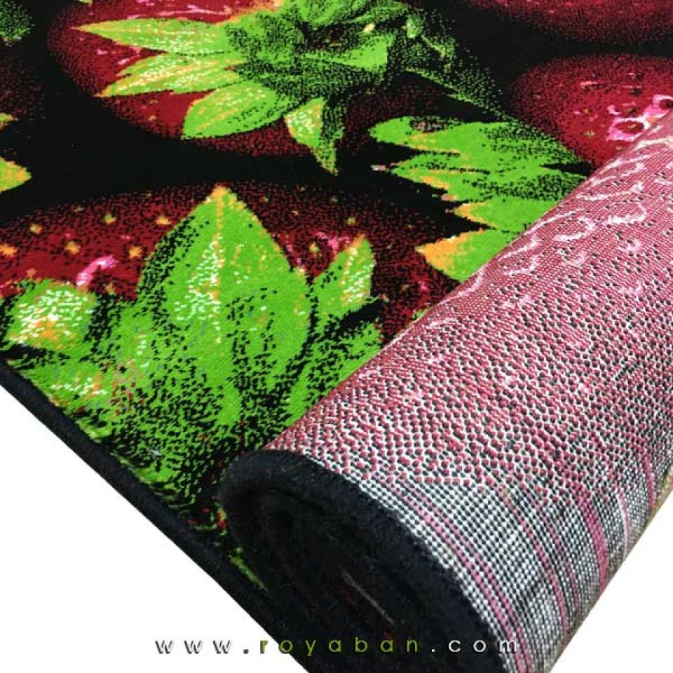 فرش سه بعدی 1.5 متری مدل توت فرنگی