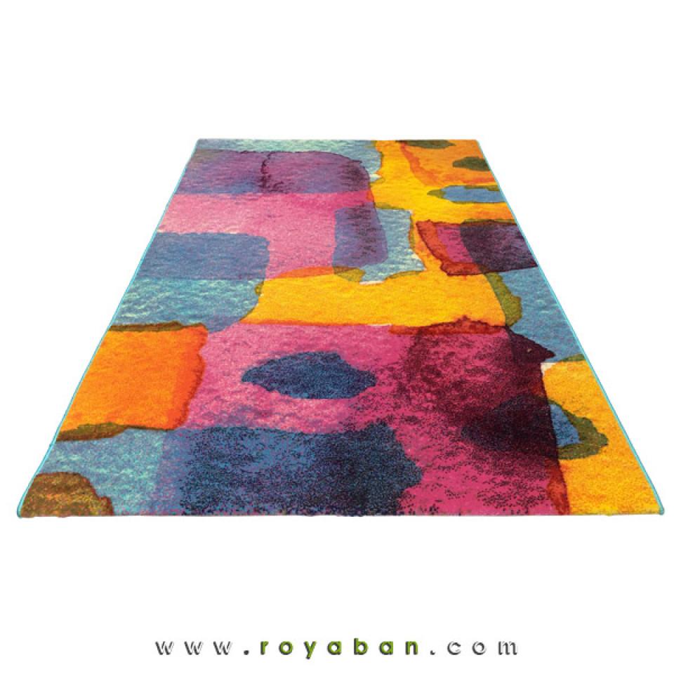 فرش سه بعدی 6 متری ساوین مدل آبرنگ