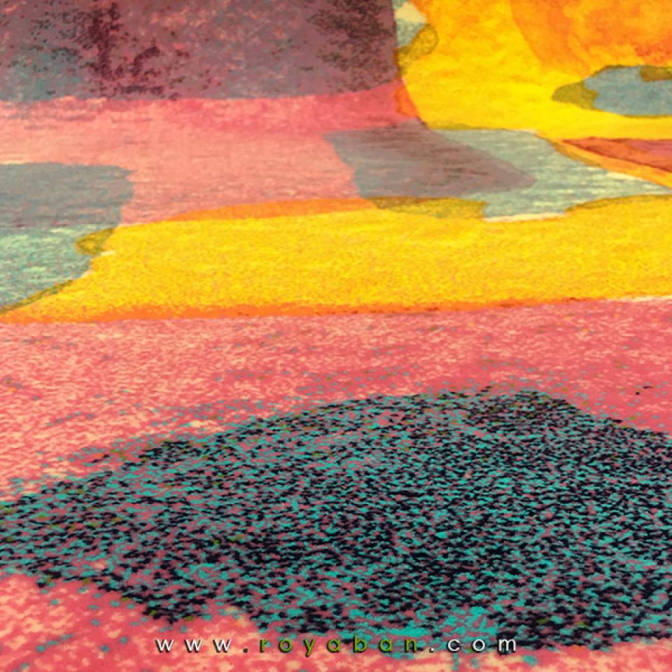 فرش سه بعدی 1.5 متری ساوین مدل آبرنگ