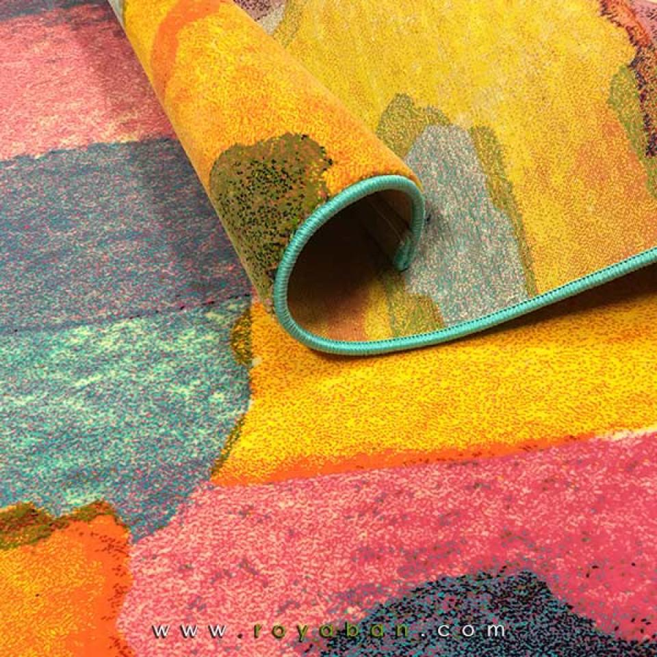 فرش سه بعدی 6 متری ساوین مدل آبرنگ