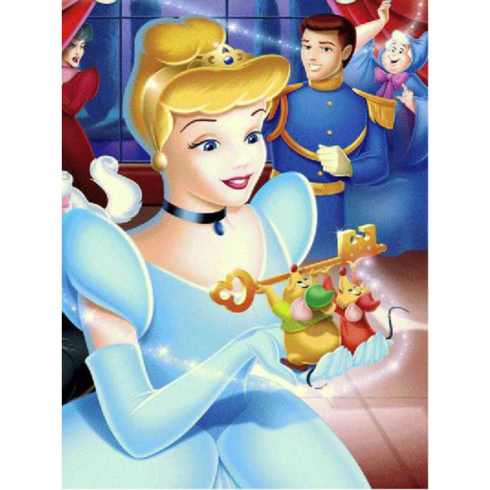 فرش سه بعدی 1.5 متری مدل سیندرلا