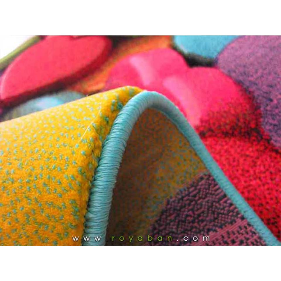 فرش سه بعدی 4 متری ساوین مدل قلب