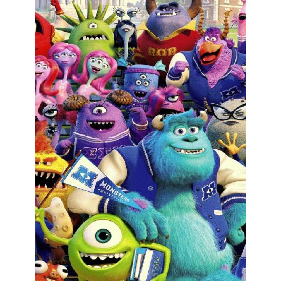 فرش سه بعدی 4 متری ساوین مدل شرکت هیولاها