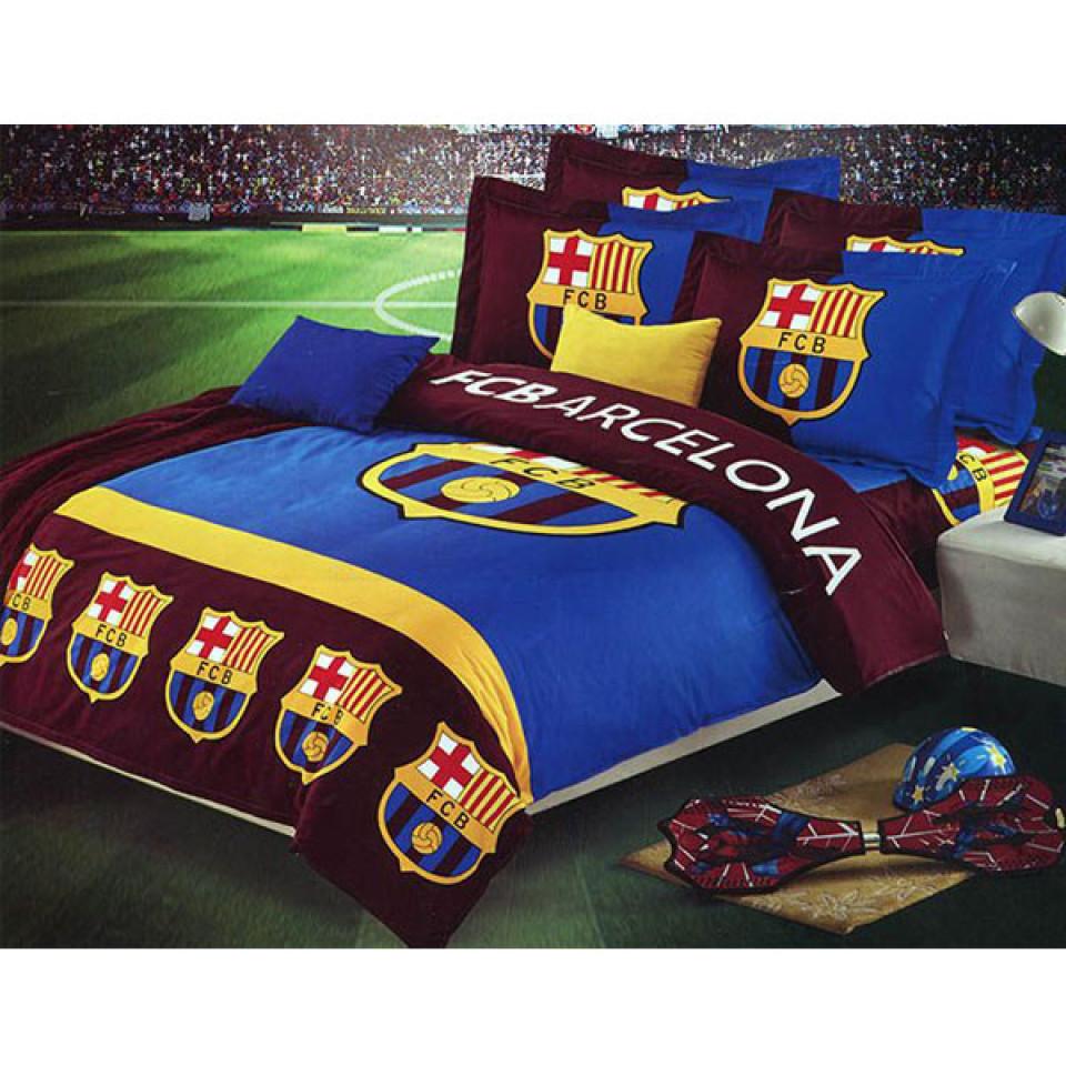 ست روتختی لحافی نوجوان 4 تکه طرح Barcelona