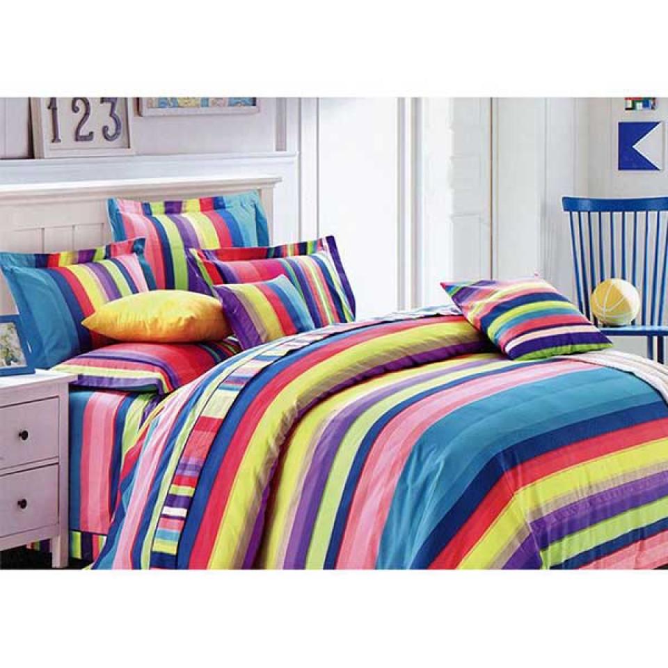 ست لحاف دورو دو نفره 6 تکه طرح Elif