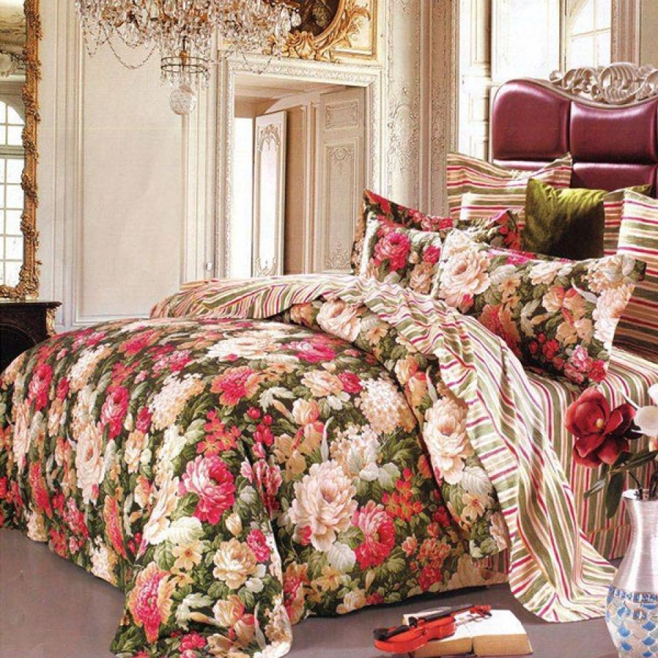 ست روتختی لحافی دو نفره 6 تکه مدل Garden