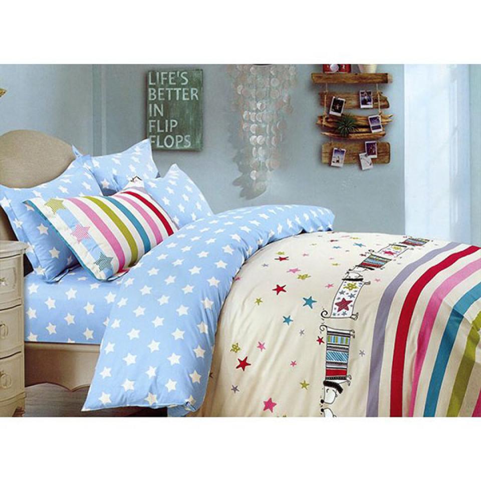 ست لحاف دورو دو نفره 6 تکه طرح Hapyka