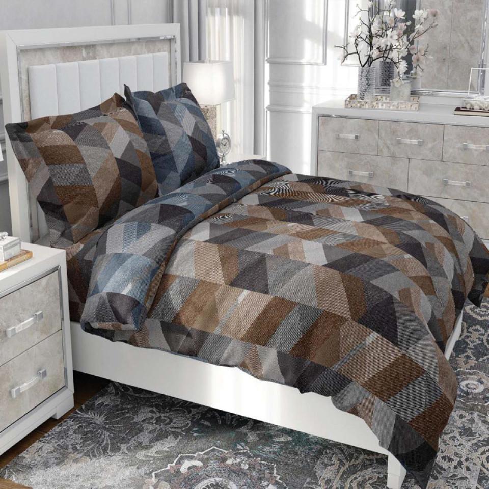 روتختی کارینا یکنفره ساتین پنبه پلاس مدل Kubism