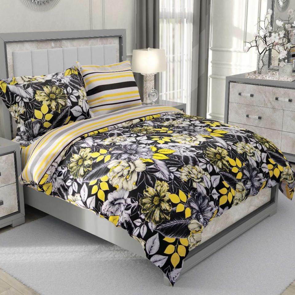 روتختی کارینا دونفره ساتین پنبه پلاس مدل Magnolia