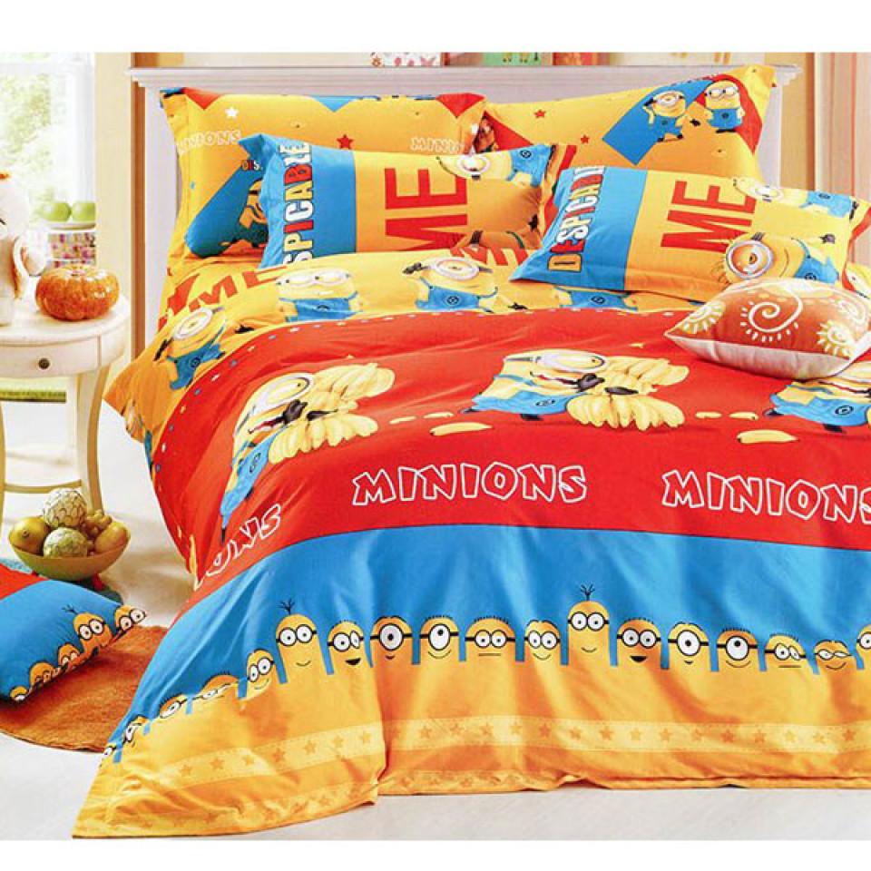ست روتختی لحافی نوجوان 4 تکه طرح Minions 