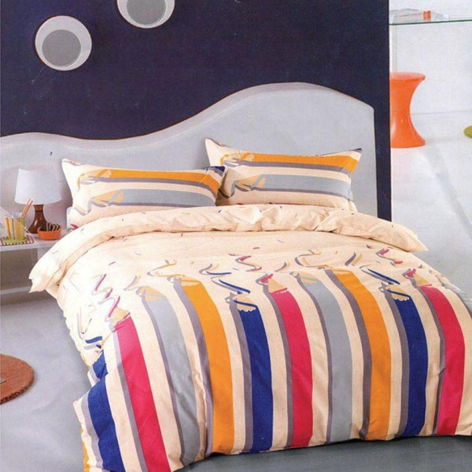 ست روتختی لحافی نوجوان 4 تکه طرح Pencil