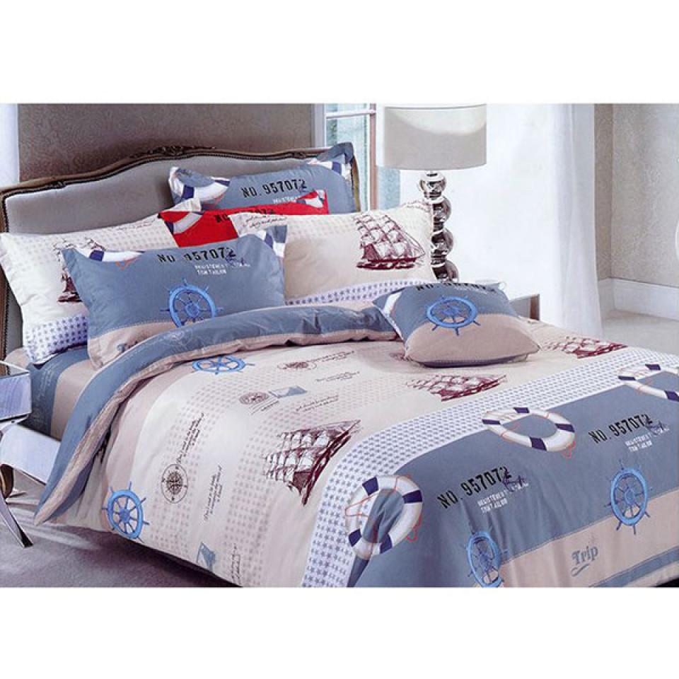 ست روتختی لحافی نوجوان 4 تکه طرح Ship A