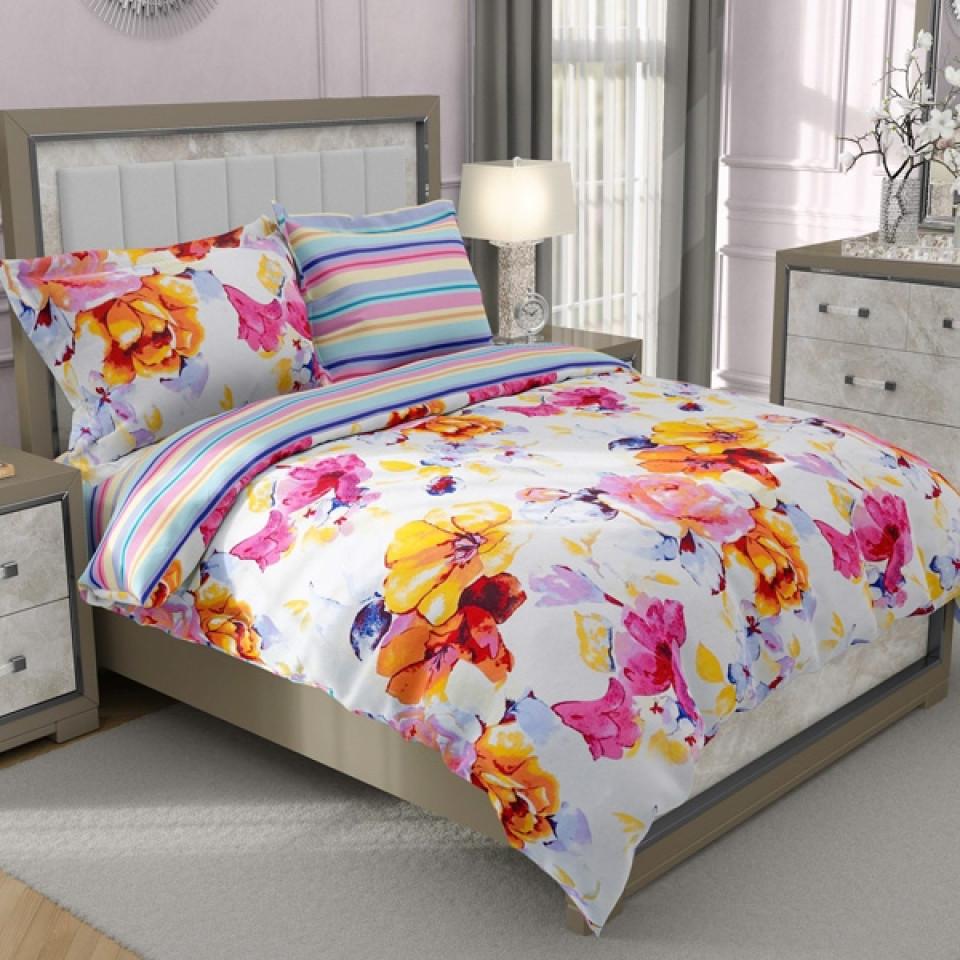 ست روتختی لحافی یک نفره 4 تکه مدل Shirin