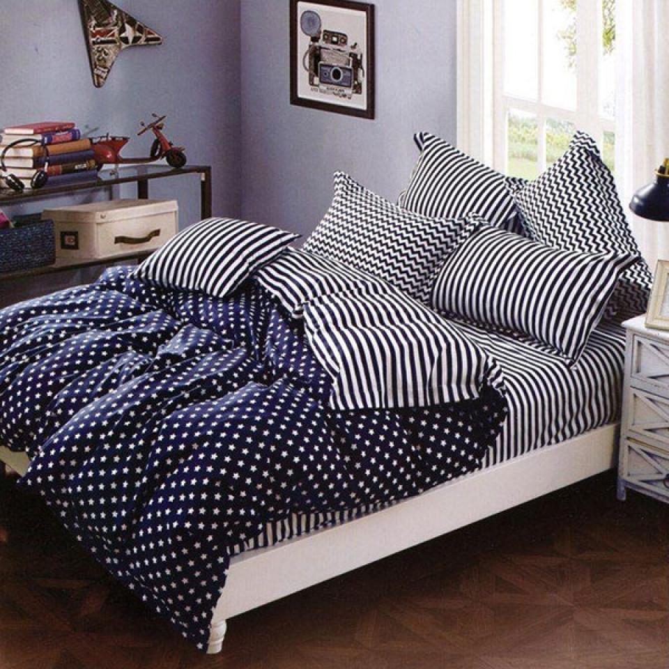 ست روتختی لحافی یک نفره 4 تکه مدل Sky