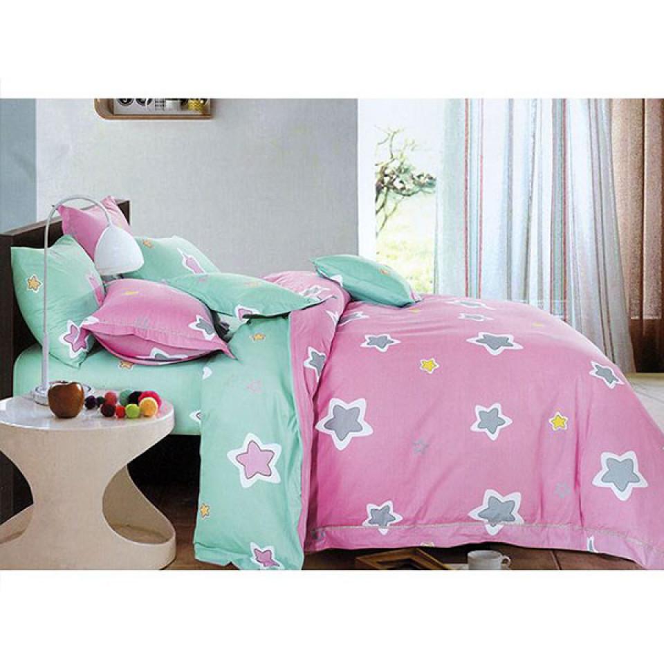 ست لحاف دورو یک نفره 4 تکه طرح star A