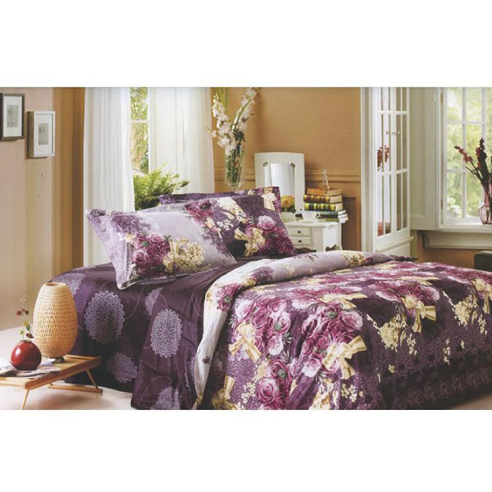ست روتختی لحافی یک نفره 4 تکه طرح Violet