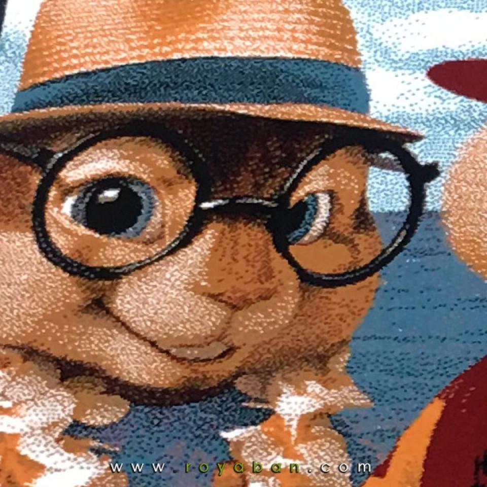 فرش اتاق کودک مدل آلوین و سنجابها