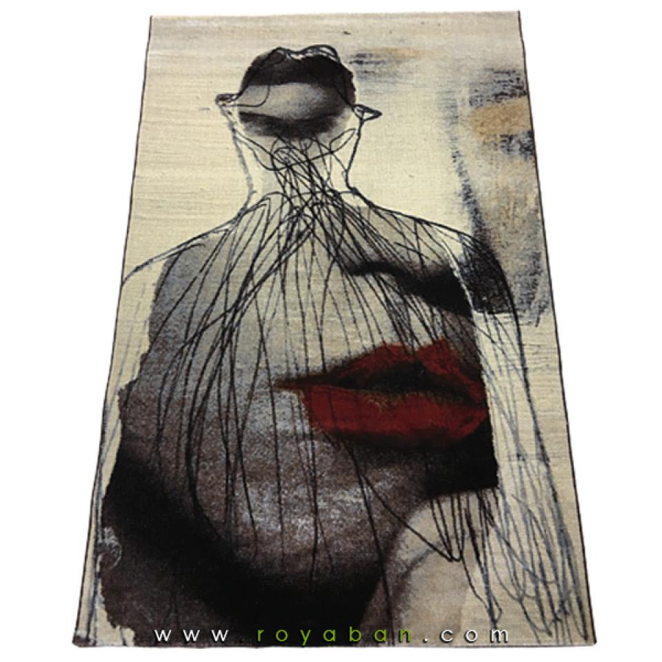 فرش فانتزی 4 متری مدل صورت