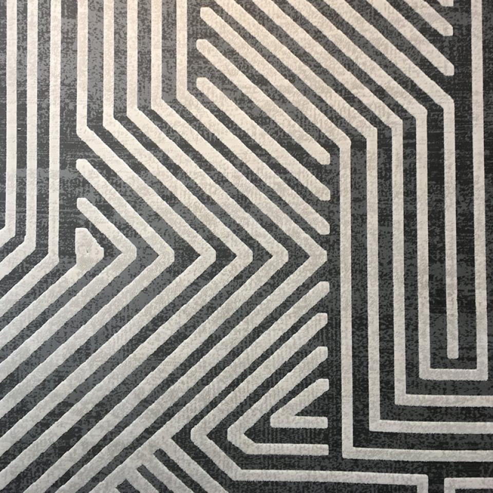 فرش مدرن اسپرت طرح هندسی خط های ساده