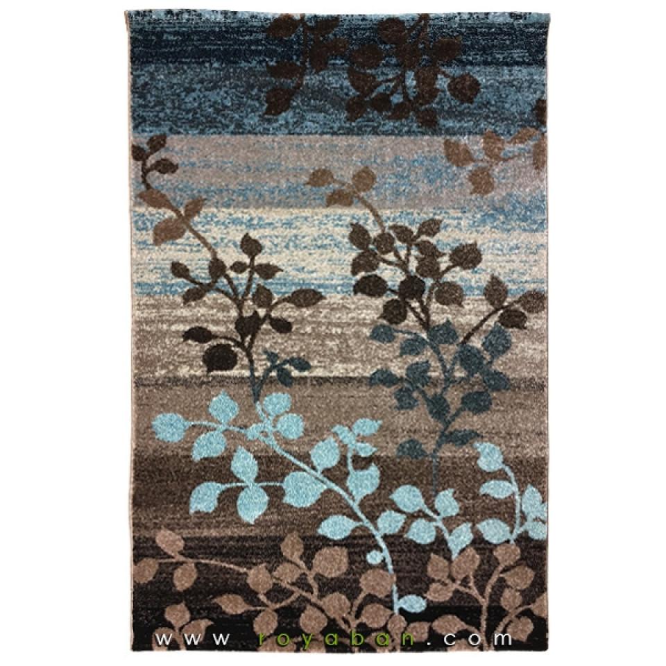 فرش مدرن طرح برگ چهار متری