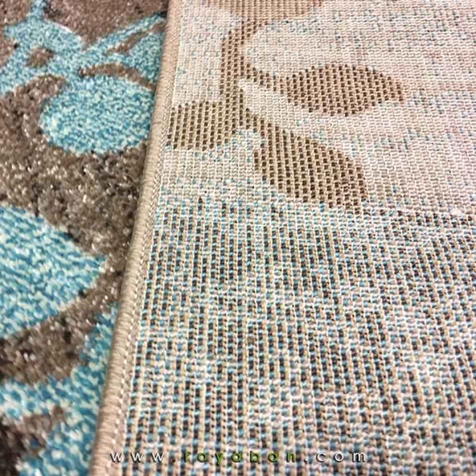 فرش مدرن طرح برگ چهار متری