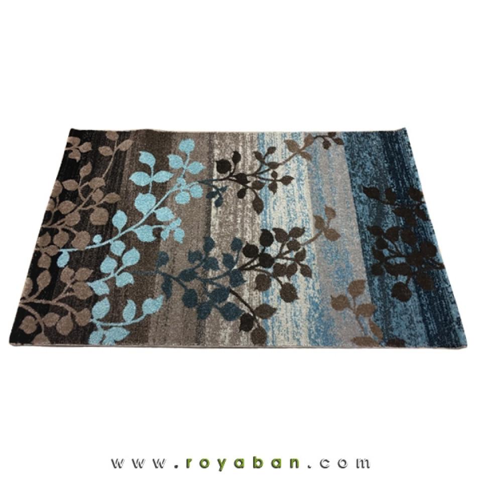 فرش مدرن طرح برگ چهار متری