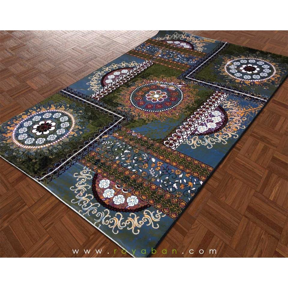 فرش مدرن رنگ آبی