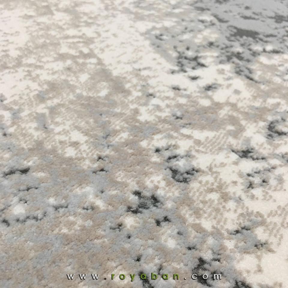 فرش مدرن یک و نیم متری رنگ توسی