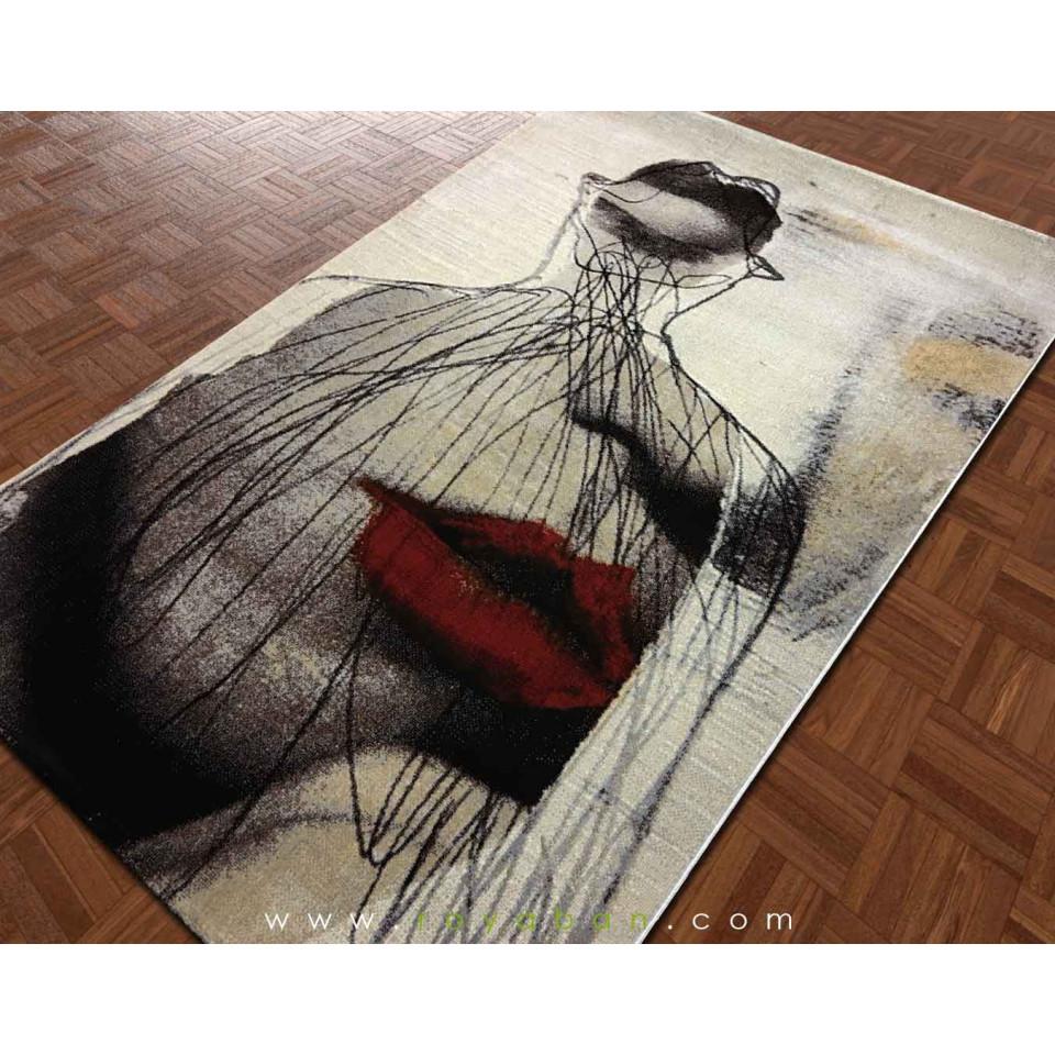 فرش فانتزی 4 متری مدل صورت