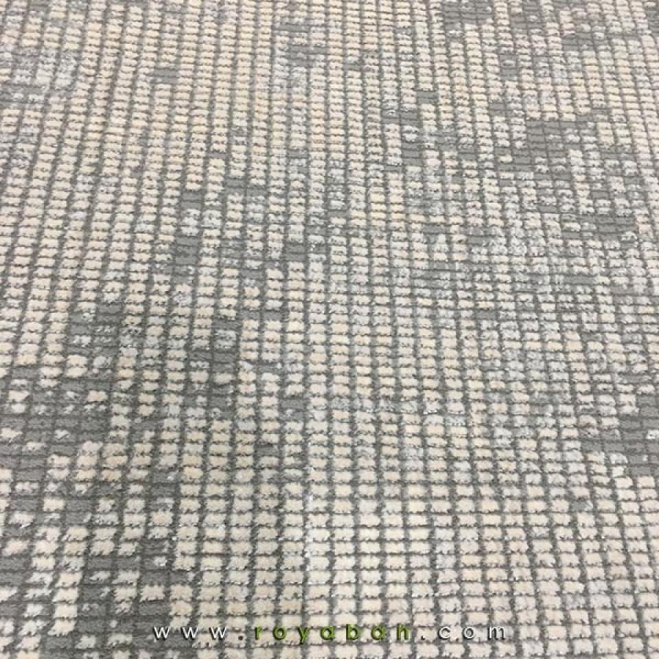 فرش مدرن فانتزی مدل پیکسل رنگ توسی