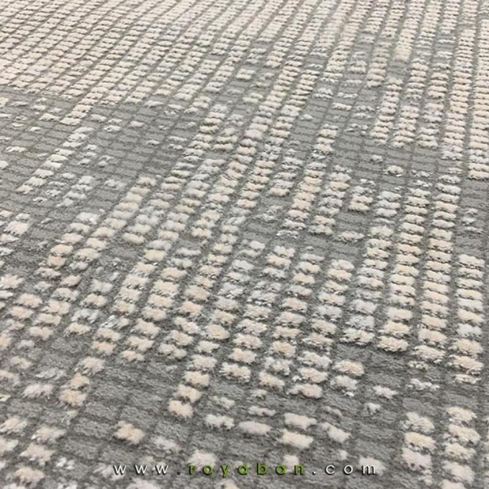 فرش مدرن فانتزی مدل پیکسل رنگ توسی