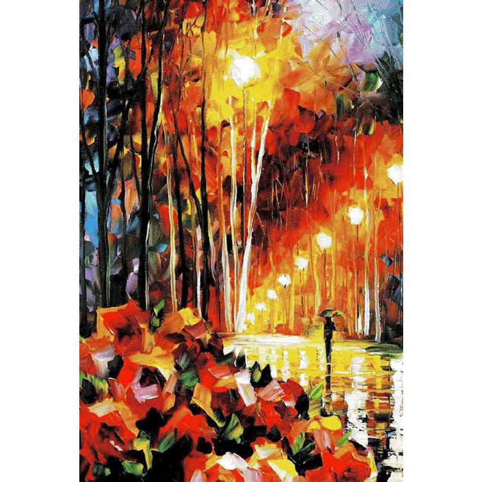 فرش فانتزی 4 متری مدل شب بارانی