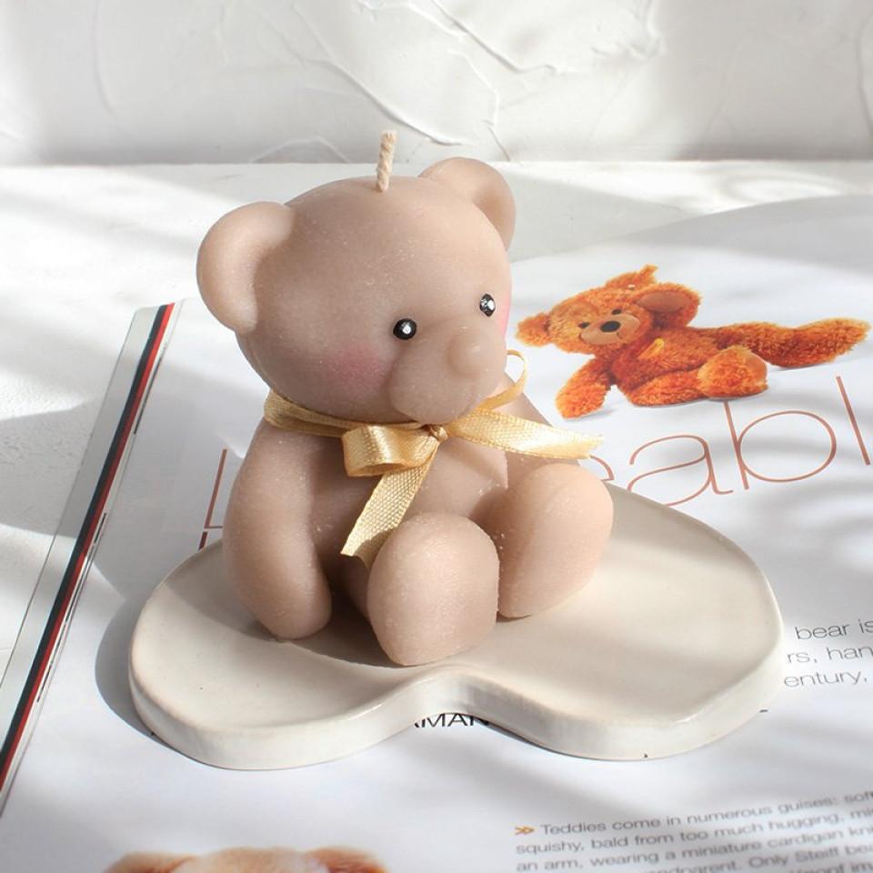 شمع خرسی قهوه ای روشن