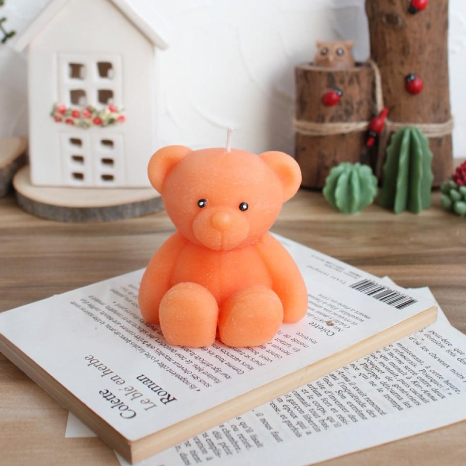 شمع خرس تدی نارنجی