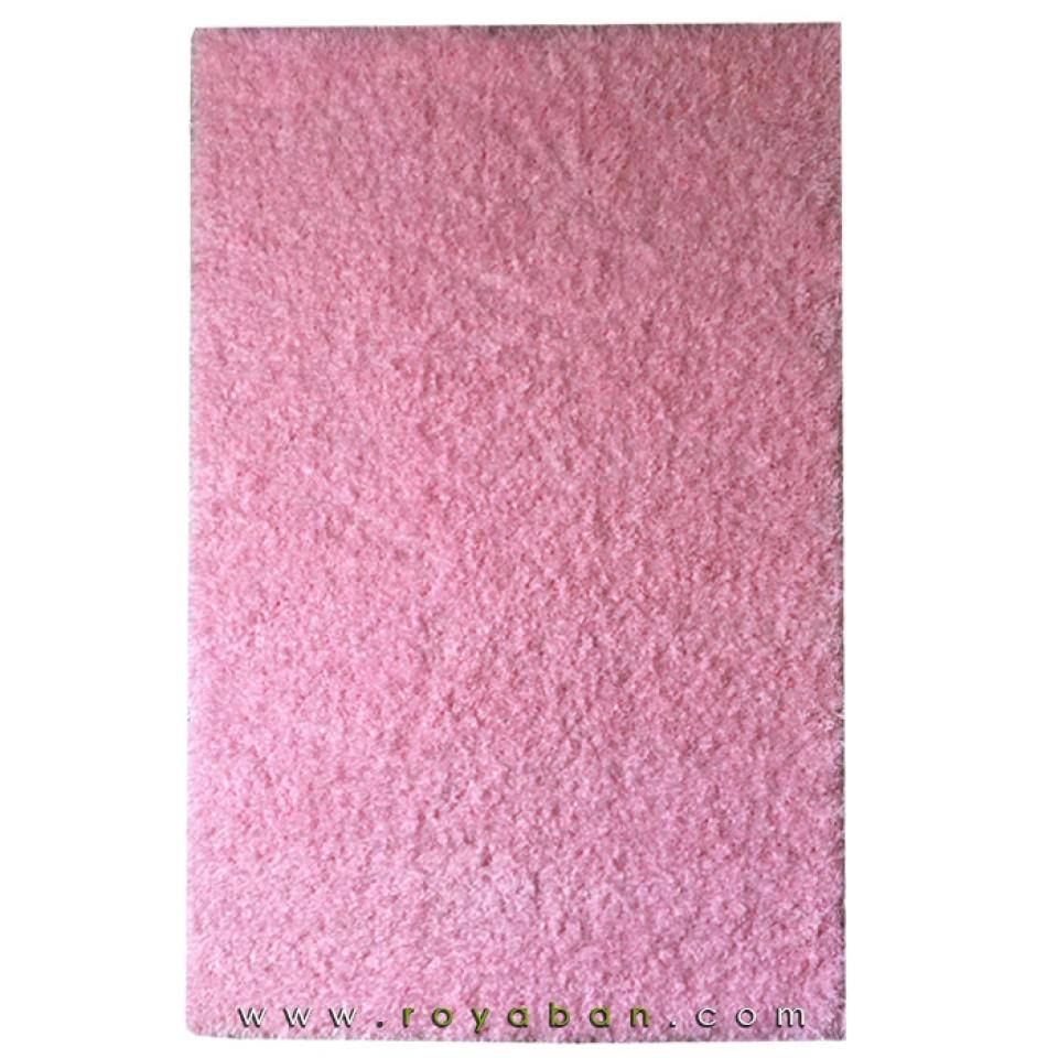 فرش شگی پرزبلند رنگ صورتی