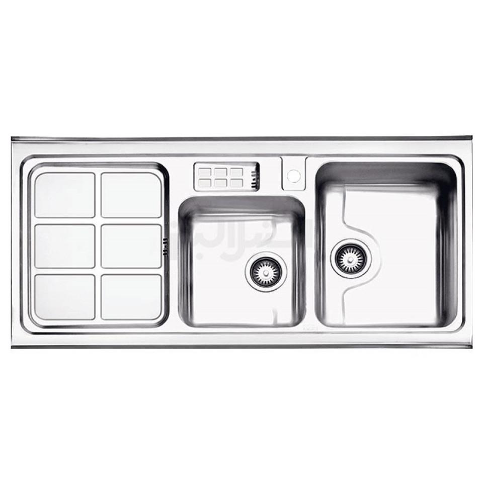 سینک استیل روکار استیل البرز مدل 815/60