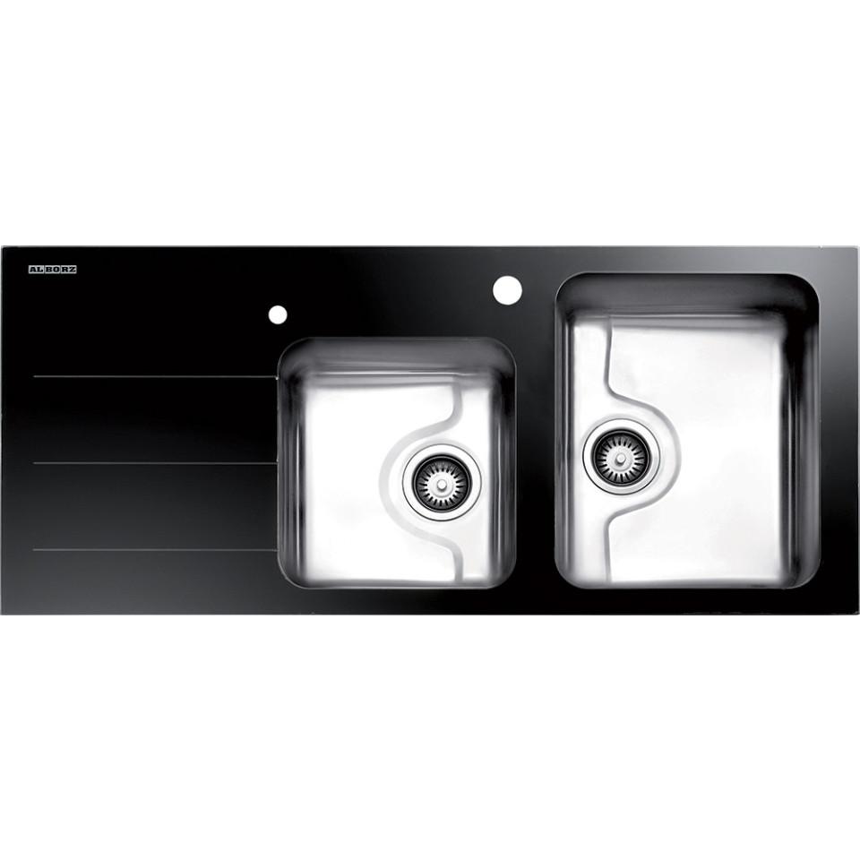 سینک استیل توکار استیل البرز مدل کریستال