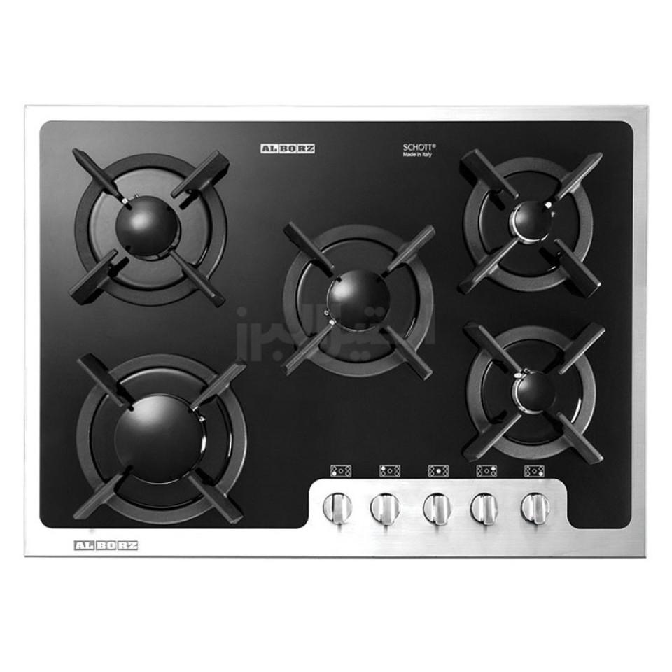 اجاق گاز شیشه ای رومیزی استیل البرز مدل G-5701S