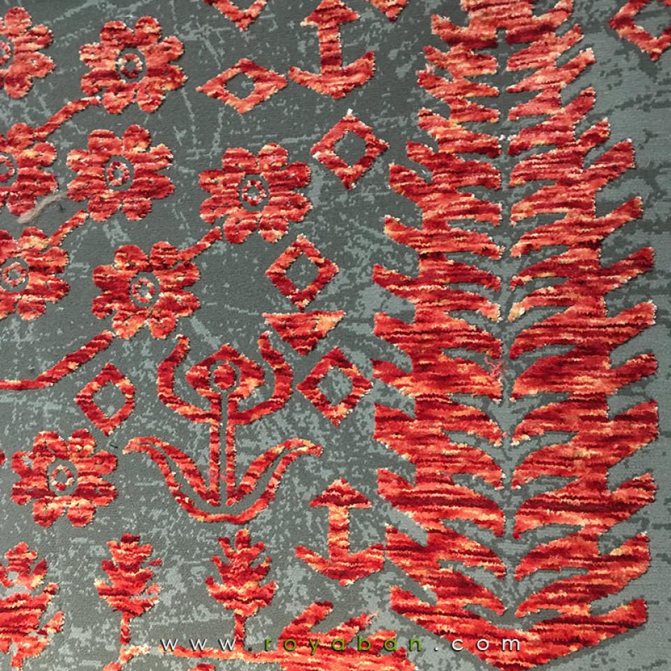 فرش پتینه روستیک قرمز