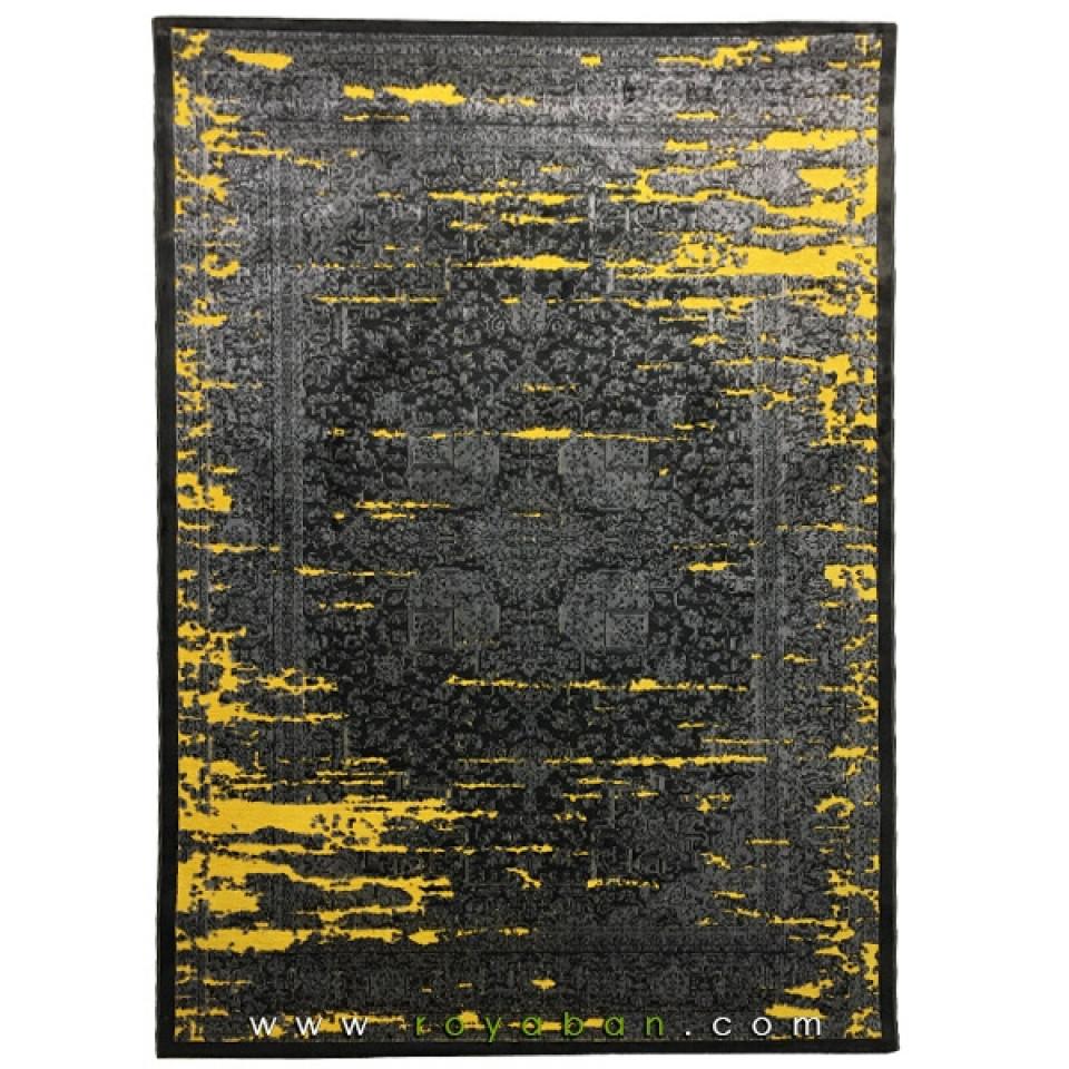 فرش وینتیج توسی و زرد