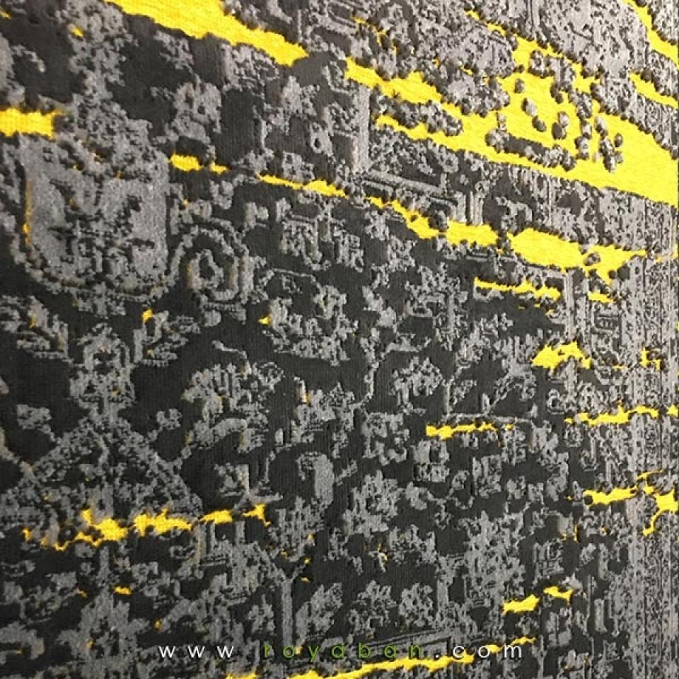 فرش وینتیج توسی و زرد